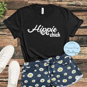 Hippie Chick Graphic Tee Shirt